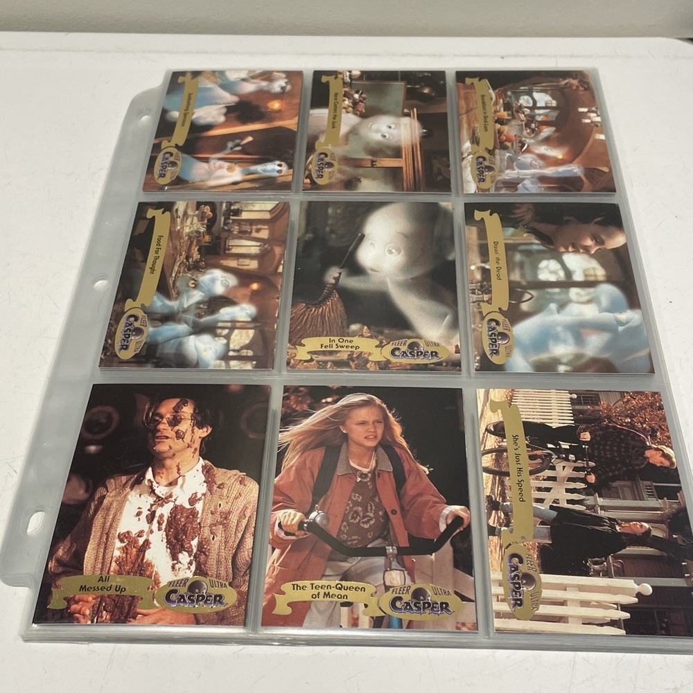 Casper The Movie Trading Card set #s 46-117 by Fleer 1995
